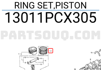 Honda 13011PCX305 RING SET,PISTON