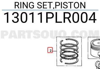 Honda 13011PLR004 RING SET,PISTON