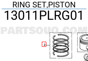 Honda 13011PLRG01 RING SET,PISTON
