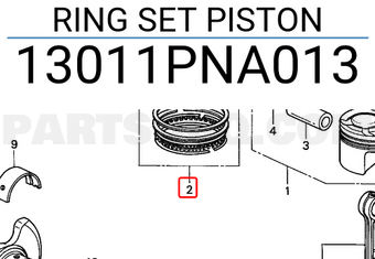 Honda 13011PNA013 RING SET PISTON