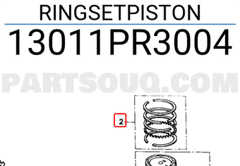 Honda 13011PR3004 RINGSETPISTON