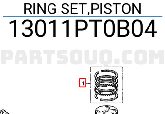 Honda 13011PT0B04 RING SET,PISTON