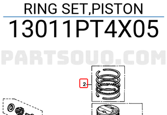 Honda 13011PT4X05 RING SET,PISTON