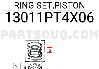 Honda 13011PT4X06 RING SET,PISTON