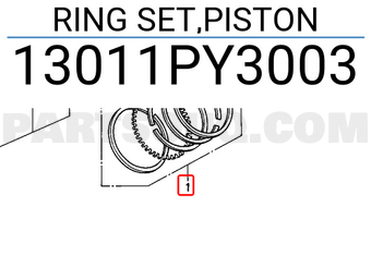 Honda 13011PY3003 RING SET,PISTON