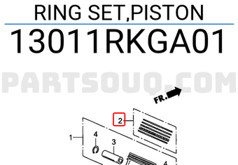 Honda 13011RKGA01 RING SET,PISTON