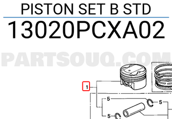 Honda 13020PCXA02 PISTON SET B STD
