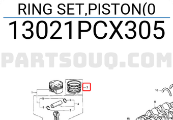 Honda 13021PCX305 RING SET,PISTON(0