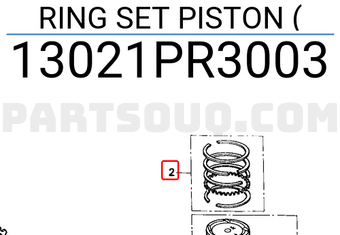 Honda 13021PR3003 RING SET PISTON