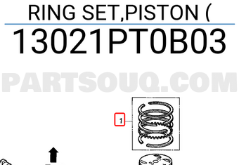 Honda 13021PT0B03 RING SET,PISTON