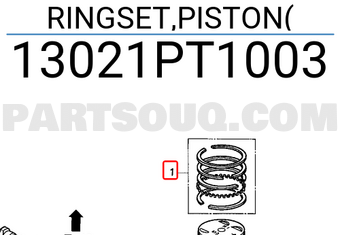 Honda 13021PT1003 RINGSET,PISTON