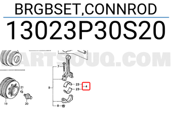 Honda 13023P30S20 BRGBSET,CONNROD
