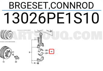 Honda 13026PE1S10 BRGESET,CONNROD