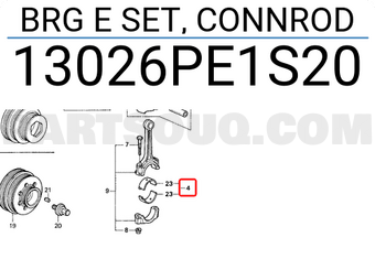 Honda 13026PE1S20 BRG E SET, CONNROD