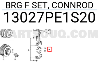 Honda 13027PE1S20 BRG F SET, CONNROD