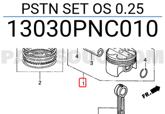 Honda 13030PNC010 PSTN SET OS 0.25