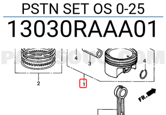 Honda 13030RAAA01 PSTN SET OS 0-25