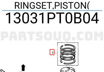Honda 13031PT0B04 RINGSET,PISTON