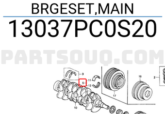 Honda 13037PC0S20 BRGESET,MAIN