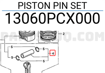 Honda 13060PCX000 PISTON PIN SET