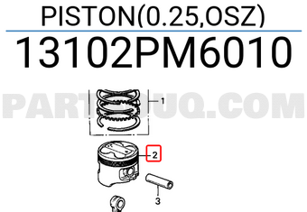Honda 13102PM6010 PISTON(0.25,OSZ)