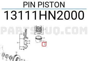 Honda 13111HN2000 PIN PISTON