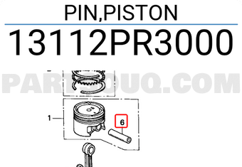 Honda 13112PR3000 PIN,PISTON