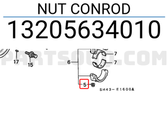 Honda 13205634010 NUT CONROD