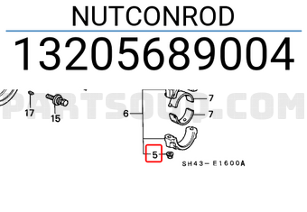 Honda 13205689004 NUTCONROD