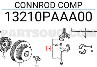 Honda 13210PAAA00 CONNROD COMP