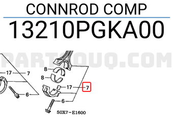 Honda 13210PGKA00 CONNROD COMP