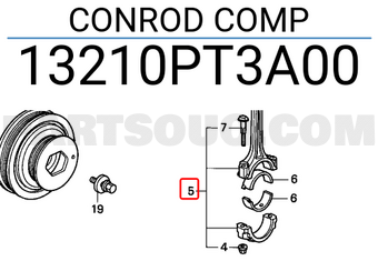 Honda 13210PT3A00 CONROD COMP