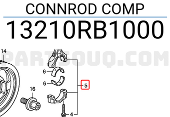 Honda 13210RB1000 CONNROD COMP