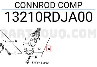 Honda 13210RDJA00 CONNROD COMP
