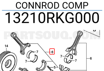 Honda 13210RKG000 CONNROD COMP