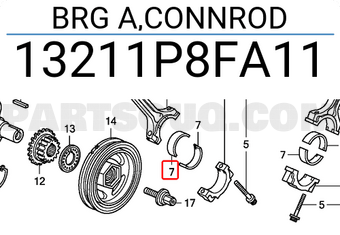 Honda 13211P8FA11 BRG A,CONNROD