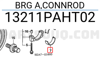 Honda 13211PAHT02 BRG A,CONNROD