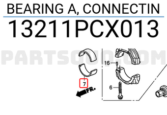 Honda 13211PCX013 BEARING A, CONNECTIN