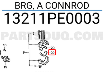 Honda 13211PE0003 BRG, A CONNROD