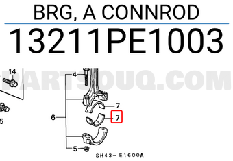 Honda 13211PE1003 BRG, A CONNROD