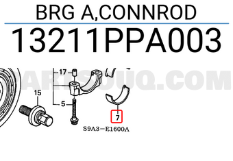 Honda 13211PPA003 BRG A,CONNROD