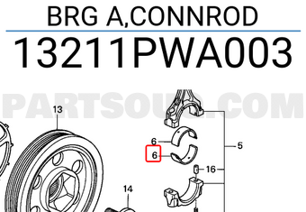 Honda 13211PWA003 BRG A,CONNROD