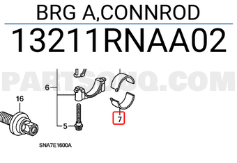 Honda 13211RNAA02 BRG A,CONNROD