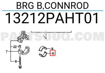 Honda 13212PAHT01 BRG B,CONNROD