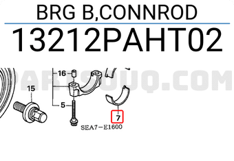 Honda 13212PAHT02 BRG B,CONNROD
