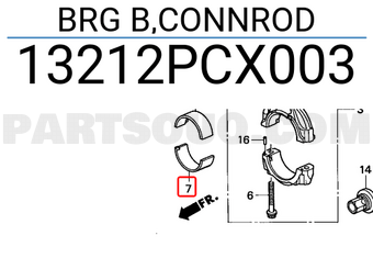 Honda 13212PCX003 BRG B,CONNROD