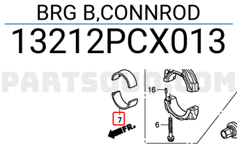 Honda 13212PCX013 BRG B,CONNROD