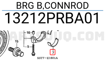 Honda 13212PRBA01 BRG B,CONNROD