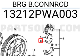 Honda 13212PWA003 BRG B,CONNROD