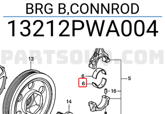 Honda 13212PWA004 BRG B,CONNROD